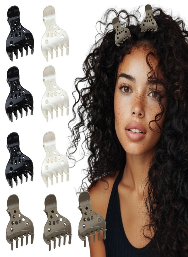 Foaryoer 9 Pcs Hair Volume Clip for Roots, Root Lifting Hair Clips for Volume,Curly Hair Clips Volume Root Clips for Curly Hair,No Crease Volumizing Claw Clamps for Bouncy Curls(Black +White+ Brown) - Image 1